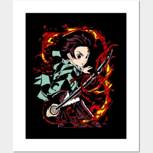 Tanjiro Kamado Demon Slayer Posters and Art